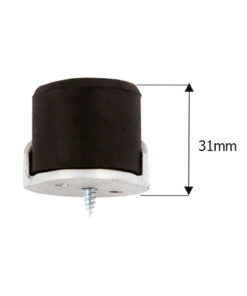 Round Shielded Door Stop - 31mm with Multiple Finishes - Each