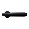 Lancaster Round Lever On Rose Matt Black Set