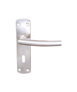 Stainless Steel Lever On Plate - Windsor Satin Stainless Set