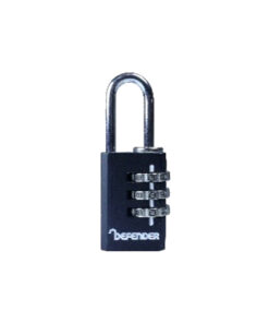 Squire Padlock Defender Diecast Combi Dfcomb120 20mm Black Each