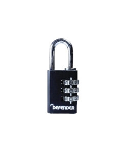 Squire Padlock Defender Diecast Combi Dfcomb130 30mm Black Each