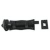 Black Antique Straight Door Bolt - Curly Tail 76mm Epoxy Black Each
