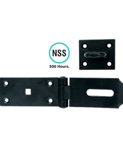 Hasp And Staple Heavy Duty Galvorite Silver and Durosil Black Finish with Different Sizes Each