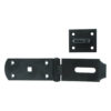 Medium Hasp & Staple 200mm Epoxy Black Each