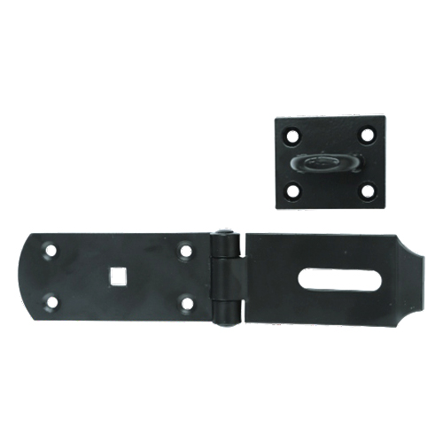 Medium Hasp & Staple 200mm Epoxy Black Each 1 Medium Hasp & Staple 200mm Epoxy Black Each
