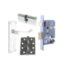 Euro Lock Pack Chrome (Lock Handle, Sash Lock 3