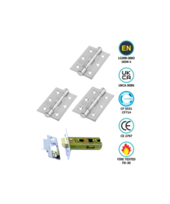 CE Fire Door Pack - 1½ Pair 451 BB / Tubular Latch (76mm)