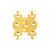 Butterfly Fancy Cabinet Hinge - Pair 51mm Electro Brass Pair