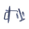 Stainless Steel Gothic Latch C/W Fixings - Coast Safe 316 Satin Stainless