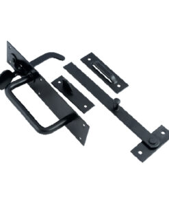 Premium Suffolk Latch C/W Fixings Ebony Black