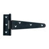 Premium Scotch Tee Hinge C/W Fixings - Pair 600mm Ebony Black