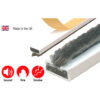 Fire And Smoke Intumescent Strip - 4mm with Different Sizes and Finish Each