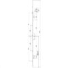 Z-TS Latch Deadbolt 4 Rollers Flat 16mm Faceplate Multipoint Door Lock - Key Wind 3 Sterling Forge Hardware
