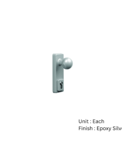 Outside Locking Attachment With Knob Epoxy Silver Each