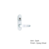 Outside Locking Attachment With Lever Epoxy Silver Each