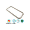 Stainless Steel - Back To Back Pull Handle - Brass Insert Satin Stainless with Different Sizes Pair