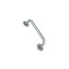 Stainless Steel Round Bar Pull Handle C/W Rose - Brass Insert 225 X 19mm Satin Stainless Each
