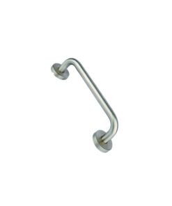Stainless Steel Round Bar Pull Handle C/W Rose - Brass Insert 225 X 19mm Satin Stainless Each