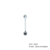 Aluminium Round Bar Pull Handle With Concealed Rose Satin Anodised with Different Sizes Each
