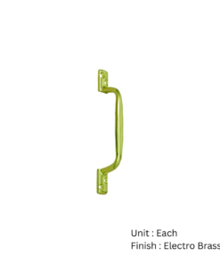 Hot Bed Sash Handle Zinc Alloy 125mm Electro Brass Each