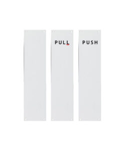 Aluminium Finger Plate - Push 300 X 76mm Satin Anodised Each