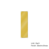 Stainless Steel Finger Plate - Plain 300 X 75mm With Multiple Finish Each