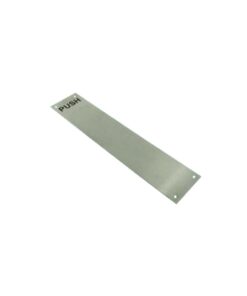 Stainless Steel Finger Plate - Plain - Radius Corners - Push 350 X 75 X 1.5mm Satin Each