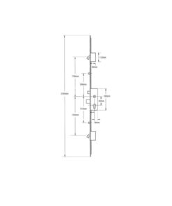 Alternative view of Cobra Latch Deadbolt 2 Hooks 2 Roller Cam Split Spindle Multipoint Door Lock