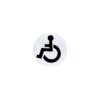 Stainless Steel Circular Sign - Disabled 76mm Satin Each
