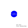Stainless Steel Circular Sign - Fire Door Keep Shut 76mm Satin Each