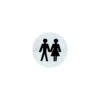 Stainless Steel Circular Sign - Unisex 76mm Satin Each