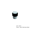 Floor Mounted Stainless Steel Collared Door Stop - Flat 30 X 40mm Satin Each