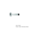 Projecting Door Stop - Stainless Steel 80 X 22mm Satin Each
