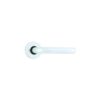 Aluminium Round Rose Latch Round Bar 19mm Satin Anodised Set