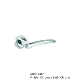 Woodcroft Round Rose Latch Other Chrome / Satin Chrome Set