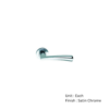 Warkworth Round Lever On Rose Other Satin Chrome Set