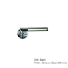 Hedingham Round Rose Latch Other Chrome / Satin Chrome and Matt Black Set