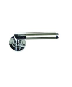 Hedingham Round Rose Latch Other Chrome / Satin Chrome and Matt Black Set
