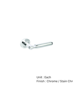 Hever Round Rose Latch Other Chrome / Satin Chrome Set