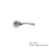 Richmond Round Rose Furniture - Polished Chrome and Satin Chrome Set