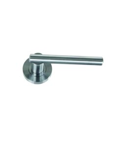 Wingfield Round Rose Latch - Polished Chrome and Satin Chrome Set
