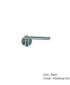 Wingfield Round Rose Latch - Polished Chrome and Satin Chrome Set