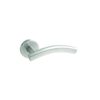 Stainless Steel Round Rose Latch - Arched Satin Stainless Set