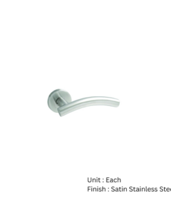Stainless Steel Round Rose Latch - Arched Satin Stainless Set