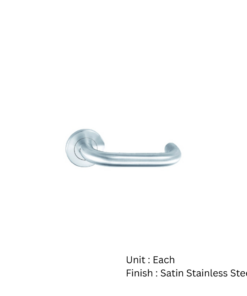 Stainless Steel Round Rose Round Bar Latch Satin Stainless Set