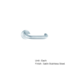Stainless Steel Round Rose Round Bar Latch (246359) Satin Stainless Set