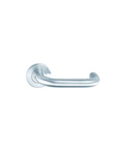 Stainless Steel Round Rose Round Bar Latch Satin Stainless Set