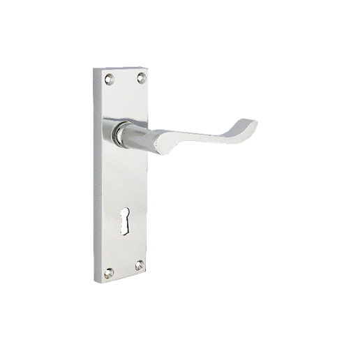 Contract Vict Scroll Lock Furniture - Zinc Chrome Plated Set 1 Contract Vict Scroll Lock Furniture - Zinc Chrome Plated Set