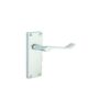 Contract Vict Scroll Latch Furniture - Zinc Satin Chrome Set