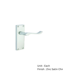 Contract Vict Scroll Latch Furniture - Zinc Satin Chrome Set